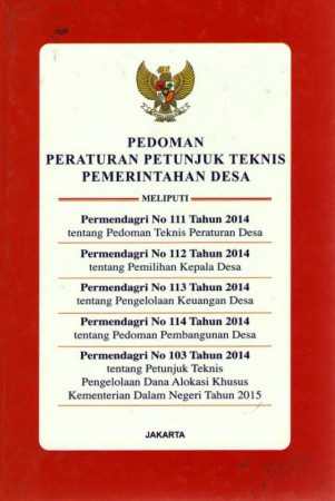 PEDOMAN PERATURAN PETUNJUK TEKNIS PEMERINTAHAN DESA